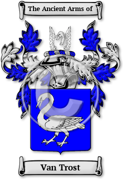 Van Trost Family Crest Download (jpg) Legacy Series - 150 DPI